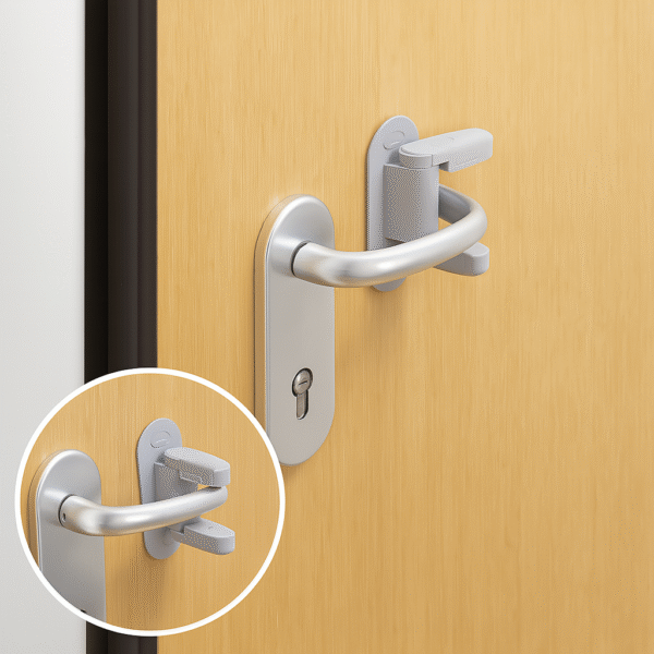 Bloqueador de Segurança para Portas e Janelas – Kit 2 Unidades Bloqueador de segurança para portas e janelas, kit com 2 unidades