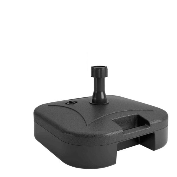 Base Redonda para Guarda-Sol em Plástico Resistente – Estabilidade e Durabilidade Base de guarda-sol redonda em plástico resistente com suporte ajustável