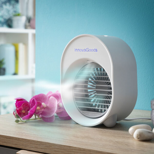Mini Climatizador e Humidificador Koolizer InnovaGoods portátil para idosos – conforto e qualidade do ar