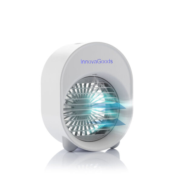 V0103485_13 Mini Climatizador e Humidificador Koolizer InnovaGoods portátil em detalhe no quarto