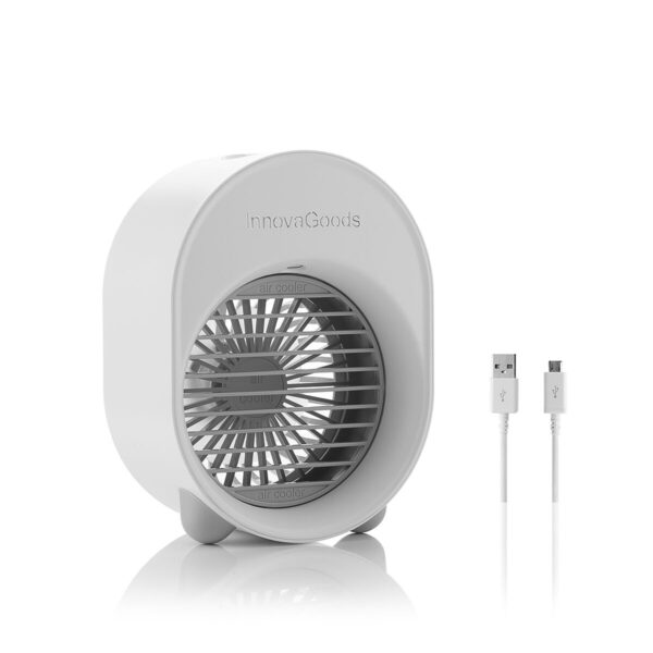 V0103485_12 Mini Climatizador e Humidificador Koolizer InnovaGoods portátil em detalhe no quarto