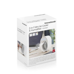 Embalagem do Mini Climatizador e Humidificador Koolizer InnovaGoods