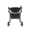 Cadeira elétrica dobrável para idosos com travões, estrutura leve e assento acolchoado para conforto e mobilidade segura.