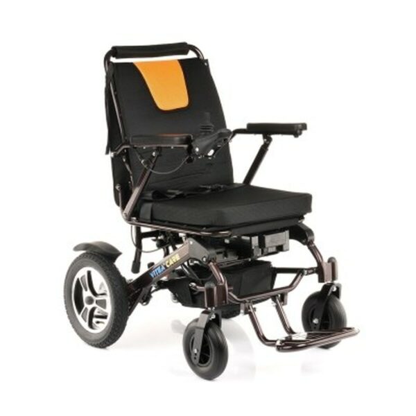 Cadeira de Rodas Elétrica MDH EASY GO W459 – Dobrável, Segura e Confortável Cadeira de Rodas Elétrica MDH EASY GO W459 dobrável preta e cinzenta para idosos com mobilidade reduzida