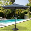 Parasol Retangular Aktive 200x235x120 cm Alumínio Antracite – Proteção UV e Conforto ao Ar Livre Parasol retangular Aktive 200x235x120 cm em alumínio cor antracite para jardim ou terraço com proteção UV