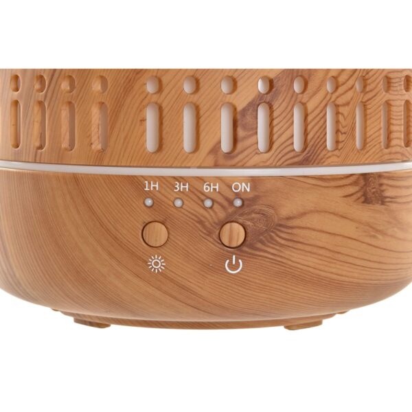 Base em Bambu para Difusor Ultrassónico – Detalhe Decorativo Base em bambu de difusor de aromas ultrassónico com acabamento natural