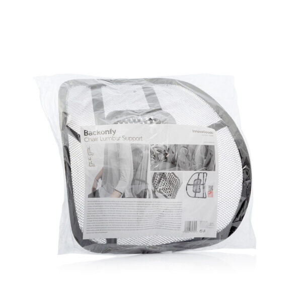 Suporte Lombar RespiráveI InnovaGoods – Alívio e Conforto Ergonómico para Idosos e Escritório Suporte lombar respirável InnovaGoods para cadeiras, alívio de dores nas costas, conforto ergonómico para idosos