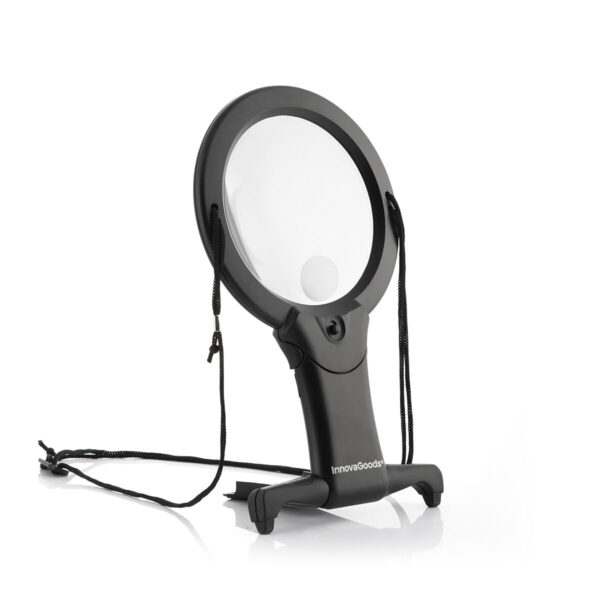 Espelho de Mesa Ajustável InnovaGoods – Portátil e Ergonómico Espelho de mesa com suporte ajustável InnovaGoods – design portátil e prático para idosos