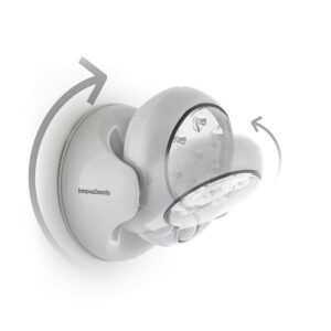 "candeeiro LED com sensor de movimento Lumaet 360° iluminação segura e eficiente para idosos"
