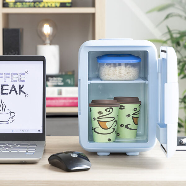 Mini Frigorífico Portátil 4L InnovaGoods – Quente e Frio para Cremes e Cosméticos Mini Frigorífico Portátil InnovaGoods 4L com função quente e frio para conservar cosméticos, cremes e loções