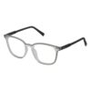 Armação de óculos masculina Sting VST088516Q9M preta, Ø 51 mm, em resina injetada com estojo