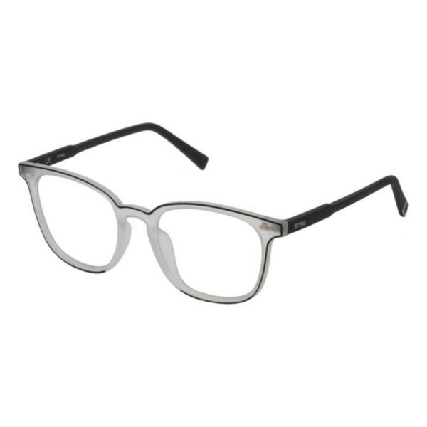 Armação Sting VST088516Q9M – Masculina, Preta, Ø 51 mm Armação de óculos masculina Sting VST088516Q9M preta, Ø 51 mm, em resina injetada com estojo