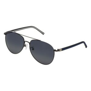 Óculos de sol Converse SCO14658SGKP masculinos, armação preta, lentes cinzentas UV400 ø 58 mm