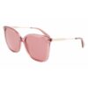 Óculos escuros femininos Longchamp LO706S-610 rosa, lente Ø57 mm, proteção UV400