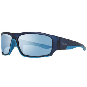 Óculos de sol Timberland TB7178-6491X masculinos, lentes azuis Ø64 mm, UV400, armação azul.