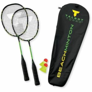 Conjunto de badminton com 2 raquetes, volantes e saco Schildkröt
