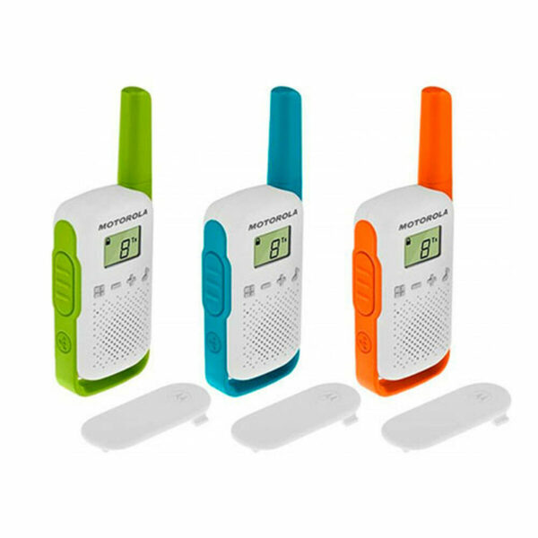 Walkie-Talkies Motorola PNI-MTAT42-3 Walkie-Talkies Motorola PNI-MTAT42-3 com 16 canais e alcance de 4 km (pack 3 unidades)