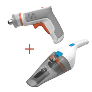 Kit Black+Decker BCKNVCRTA01-QW — Aparafusadora 3,6 V 5,5 Nm 180 rpm + Aspirador de mão 3,6 V