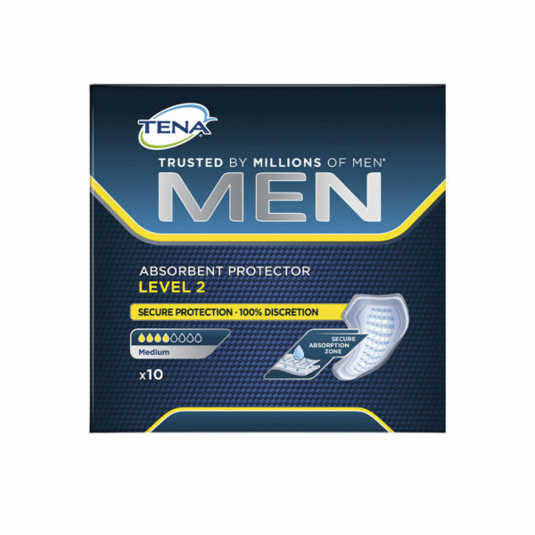 Pensos Tena Men Level 2 – 10 Unidades Pensos Higiénicos Tena Men Level 2 10 Unidades para Incontinência Masculina