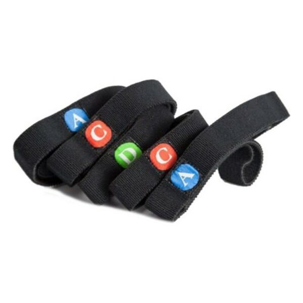 Correia Sveltus Preto 1400 x 25 mm Correia Sveltus preta 1400 x 25 mm para treino e reabilitação