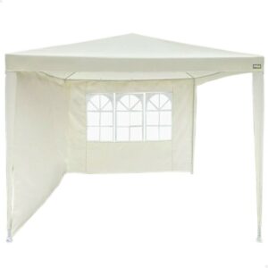 S8901238_0Gazebo Aktive 270×255×270 cm – Cor Creme (Aço + Poliéster) Gazebo Aktive creme 270×255×270 cm com estrutura em aço e lona em poliéster, montagem fácil