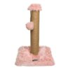 Arranhador Gloria Misuri – Poste de sisal rosa 39×39×80 cm Arranhador para gatos Gloria Misuri rosa com poste de sisal e bola pendente (39×39×80 cm)