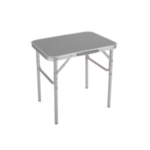 Mesa dobrável em alumínio Marbueno D25 com asas e 2 alturas (25–60 cm) para camping e praia