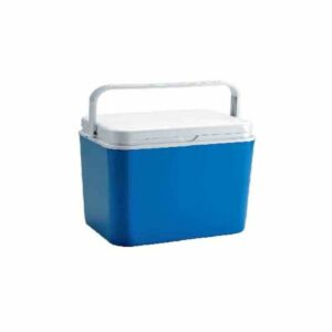 Geleira térmica portátil Atlantic 30 L em plástico azul com pega rebatível