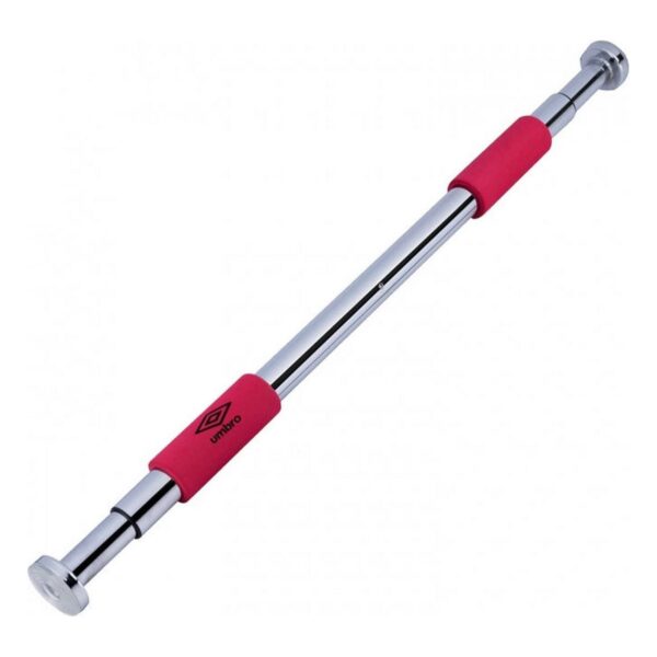 Barra de Elevações Umbro Ajustável Barra de elevações Umbro telescópica extensível cinza com vermelho