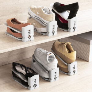 Organizador de sapatos regulável Sholzzer InnovaGoods com 6 unidades, antiderrapante, para 6 pares