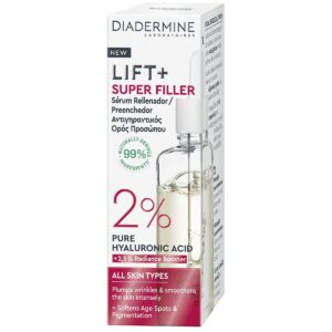 Sérum Facial Diadermine Lift Super Filler 30 ml – 2% Ácido Hialurónico Puro para hidratação e firmeza.