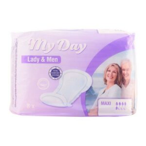 S0544621_0Penso Higienico Embalagem dos Pensos Higiênicos para Incontinência Maxi My Day, 8 unidades, cor lilás