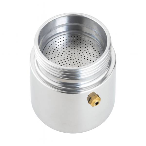 S7781471base-cafeteira-haege-6 c- Base da Cafeteira Italiana Haeger 6 Copos em aço inoxidável – peça de reposição resistente e compatível com fogões elétricos, gás e indução