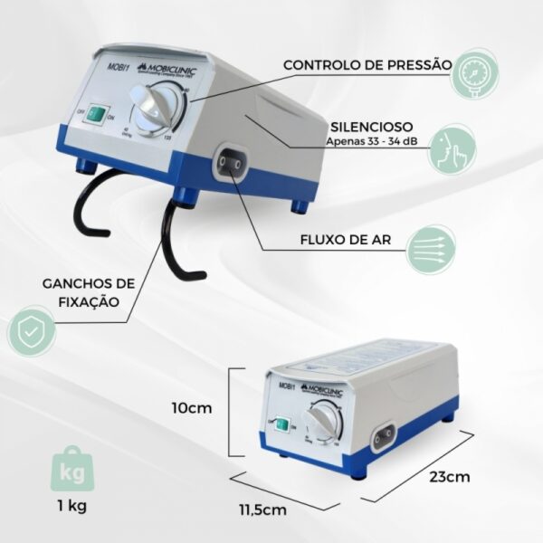 Colchão antiescaras com compressor - Mobiclinic MA-00050/MB1-AZ