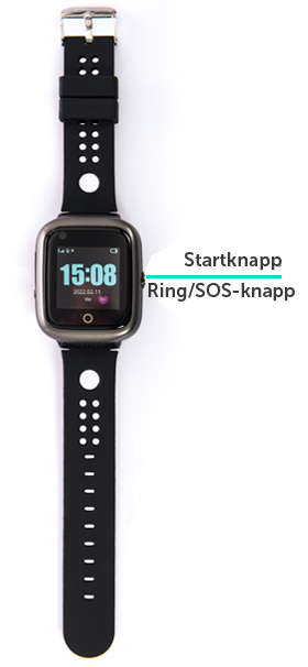 Relógio GPS Nock Senior 4 para idosos com indicação do botão SOS e botão de ligar