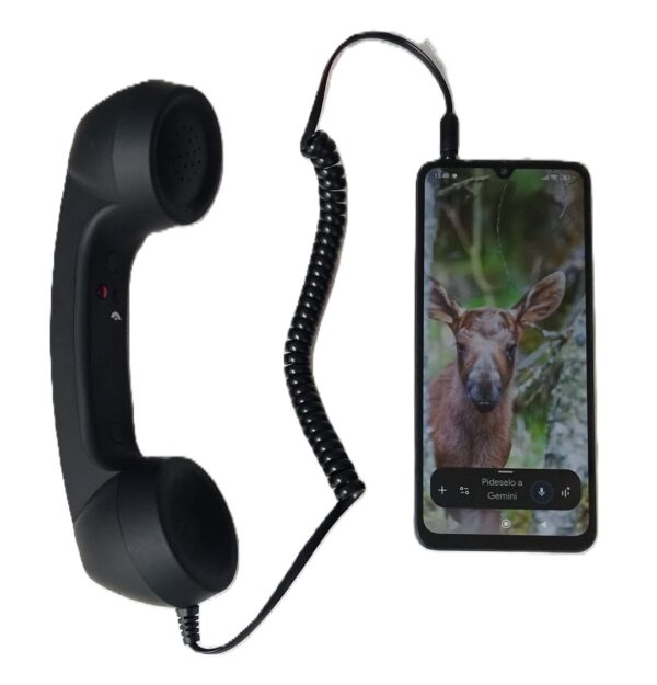 Telefone retro ideal para idosos e chamadas longas Telefone Retro para Telemóvel – Mais Conforto nas Chamadas